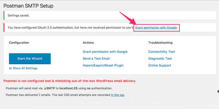 wp postman smtp usag 23