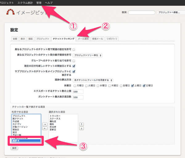 redmine ticket sinchoku